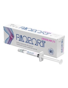 BIOPORT CROSSLINK 2% 1 Injection 60mg Ha/90mg Chondroïtine sulfate/3ml